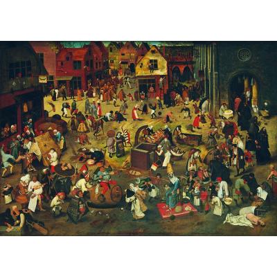 Bilde av Brueghel: Kampen mellom karneval og faste, 1000 brikker