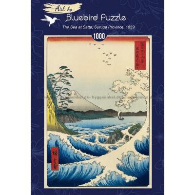 Hiroshige: The Sea at Satta, Suruga Province, 1000 brikker