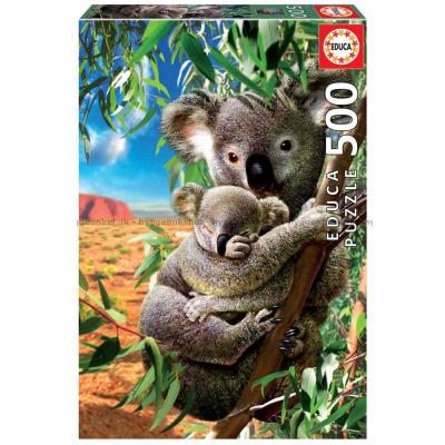 Chesterman: Koala og unge, 500 brikker