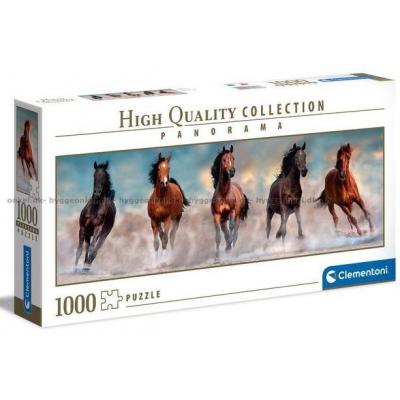 Fire hester - Panorama, 1000 brikker