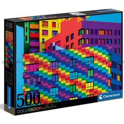 Fargegradiant: Firkanter, 500 brikker