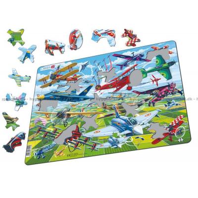Bilde av Flymaskiner - Rammepuslespill, 64 brikker