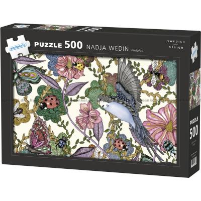 Wedin: Undulat blant blomster, 500 brikker