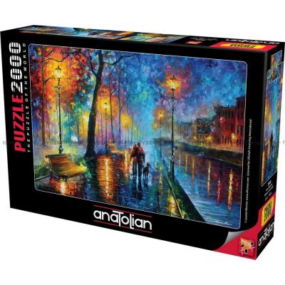 Afremov: Gåtur om natten, 2000 brikker