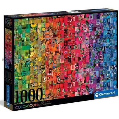 Fargegradiant: Fargerike firkanter, 1000 brikker