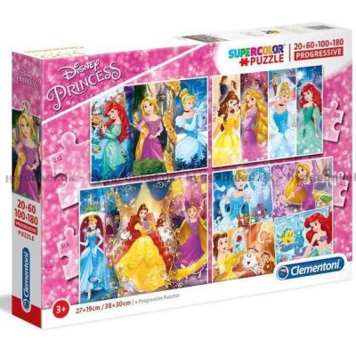 Disney-prinsesser, 4-i-1, 20 brikker