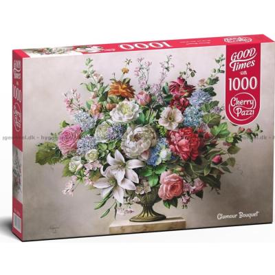 Imponerende blomsterbukett, 1000 brikker