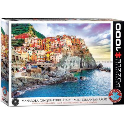 Italia: Manarola, Cinque Terre, 1000 brikker