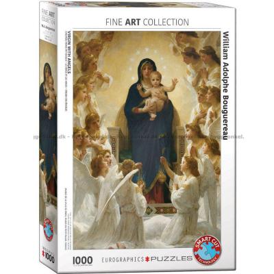 Bouguereau: Virgin with Angels, 1000 brikker