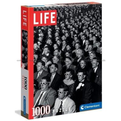 LIFE: 3D-kino - Svart-hvitt, 1000 brikker