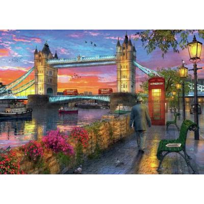Bilde av Davison: Tower Bridge om kvelden, 1000 brikker