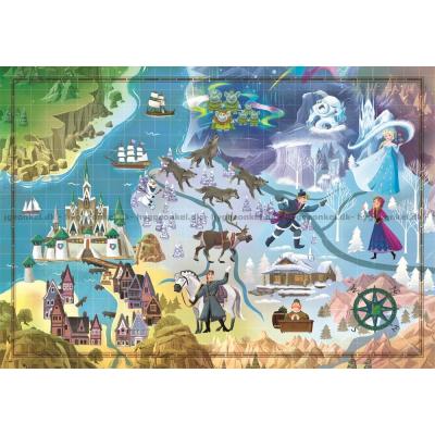 Bilde av Disney: Frost - Kort, 1000 brikker