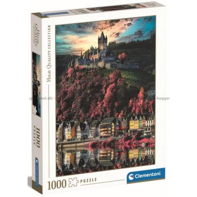 Tyskland: Cochem slott, 1000 brikker