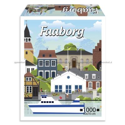 Danske byer: Faaborg, 1000 brikker