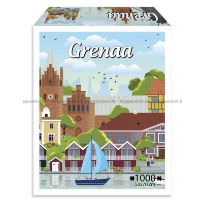 Danske byer: Grenaa , 1000 brikker