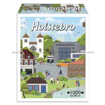 Danske byer: Holstebro, 1000 brikker