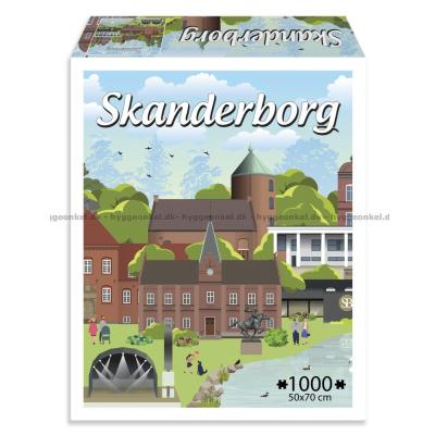Danske byer: Skanderborg, 1000 brikker