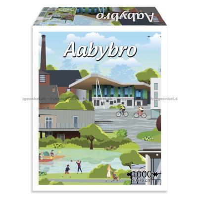 Danske byer: Aabybro, 1000 brikker