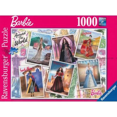 Barbie: Jorden rundt, 1000 brikker