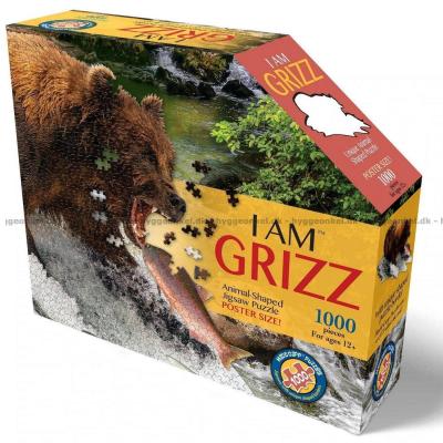 Jeg er: Grizzlebjørn - Formet motiv, 1000 brikker