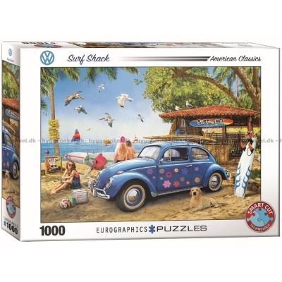VW Beetle: Stranden, 1000 brikker