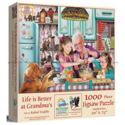 Kos hos bestemor, 1000 brikker