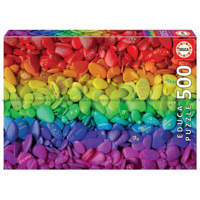 Fargerike steiner, 500 brikker