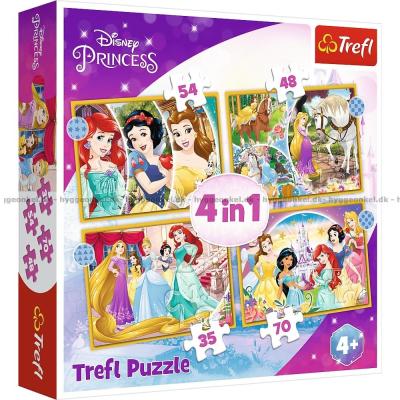 Disney-prinsesser, 4-i-1, 35 brikker