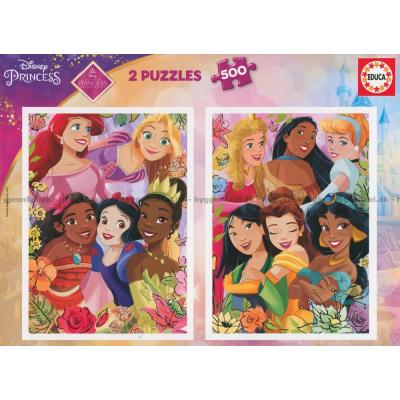 Disney-prinsesser, 2x500 brikker