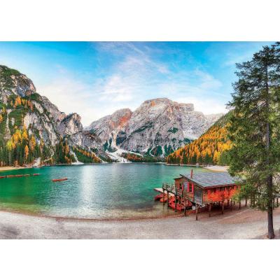 Bilde av Italia: Braies-sjøen - Høst, 3000 brikker