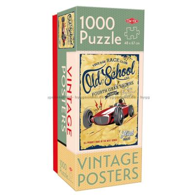 Vintage Posters: Racerbilen, 1000 brikker