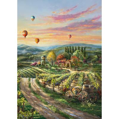 Bilde av Kinkade: Ballonger over vingården, 1000 brikker