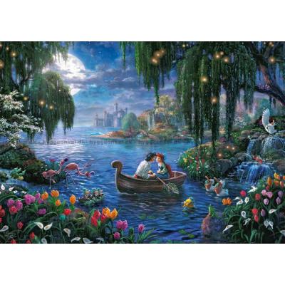 Bilde av Disney: Kinkade - Den lille havfruen Ariel og prinsen, 1000 brikker