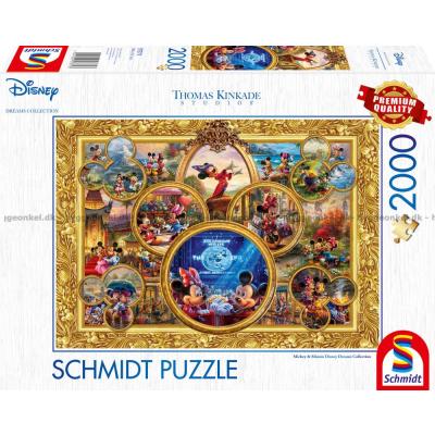 Disney: Kinkade - Mikke og Minnis drømme, 2000 brikker