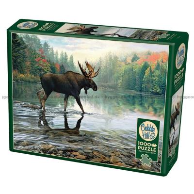 Elgen krysser elva, 1000 brikker