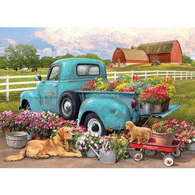 Bilde av Giordano: Lastebilen med blomster, 1000 brikker