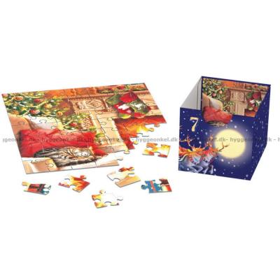 Bilde av Julekalender: Julemotiver, 24x50 brikker