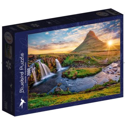 Island: Fossefallet Kirkjufell, 2000 brikker