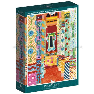 Palau de la Musica Catalana, Barcelona, 1000 brikker