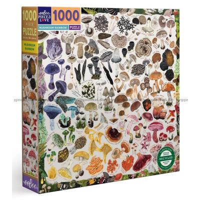Fargerike sopp, 1000 brikker