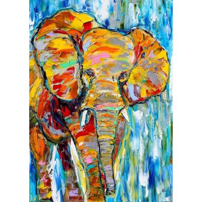 Bilde av Den fargerike elefant, 1000 brikker