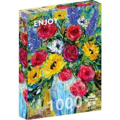 Vasen med blomster, 1000 brikker
