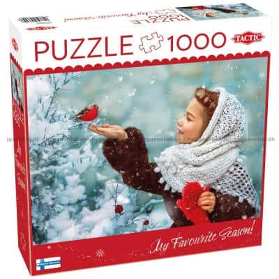 Jenta med de røde hanskene, 1000 brikker
