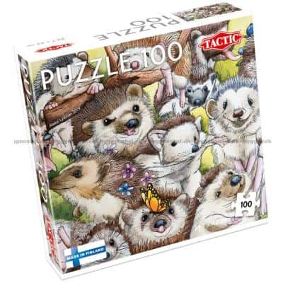 Pinnsvinfamilien, 100 brikker