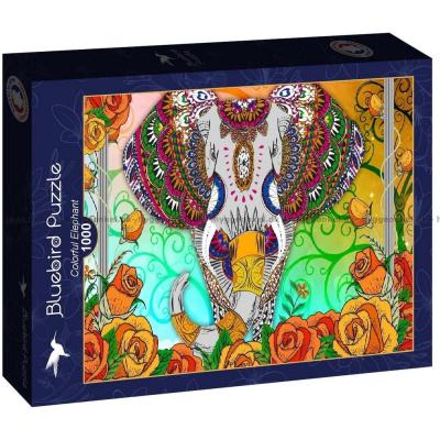 Elefant blant roser, 1000 brikker