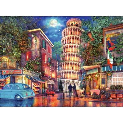 Bilde av Aftenstemning i Pisa, 500 brikker