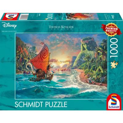 Disney: Kinkade - Vaiana, 1000 brikker