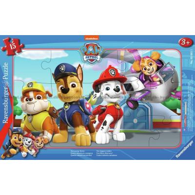 Paw Patrol: De fantastiske 4 - Rammepuslespill, 15 brikker