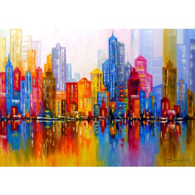 Bilde av Fargerik skyline, 1000 brikker