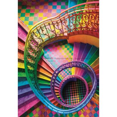 Bilde av Fargegradiant: Spiraltrappen, 500 brikker